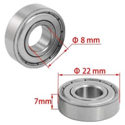 10-40Pcs Ball Bearings 608ZZ 623ZZ 626ZZ 687ZZ 607ZZ Deep Groove Miniature Bearings for Skateboard Scooter 3D Printers Bearings