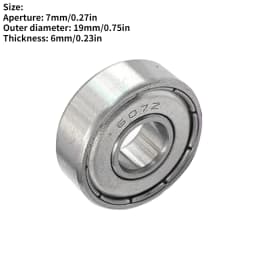 10-40Pcs Ball Bearings 608ZZ 623ZZ 626ZZ 687ZZ 607ZZ Deep Groove Miniature Bearings for Skateboard Scooter 3D Printers Bearings