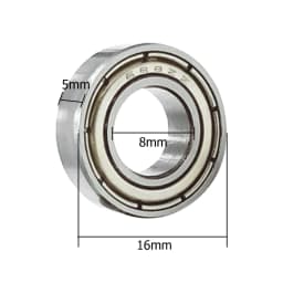 10-40Pcs Ball Bearings 608ZZ 623ZZ 626ZZ 687ZZ 607ZZ Deep Groove Miniature Bearings for Skateboard Scooter 3D Printers Bearings