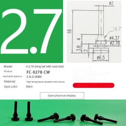 Silicone Plug Rubber Stopper Eyelet Damping High Elasticity Protective 3mm4mm5mm6mm8mm9mm10mm12mm14mm16mm Anti-collision Sealing