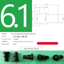 Silicone Plug Rubber Stopper Eyelet Damping High Elasticity Protective 3mm4mm5mm6mm8mm9mm10mm12mm14mm16mm Anti-collision Sealing