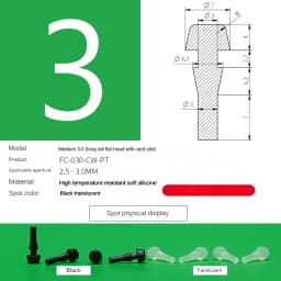 Silicone Plug Rubber Stopper Eyelet Damping High Elasticity Protective 3mm4mm5mm6mm8mm9mm10mm12mm14mm16mm Anti-collision Sealing