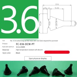 Silicone Plug Rubber Stopper Eyelet Damping High Elasticity Protective 3mm4mm5mm6mm8mm9mm10mm12mm14mm16mm Anti-collision Sealing
