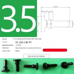 Silicone Plug Rubber Stopper Eyelet Damping High Elasticity Protective 3mm4mm5mm6mm8mm9mm10mm12mm14mm16mm Anti-collision Sealing