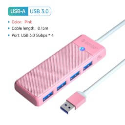 ORICO Type C HUB USB HUB 3.0 4-Port Splitter USB HUB Adapter Expansion Dock Ultra-Slim OTG Adapter For PC Computer Accessories
