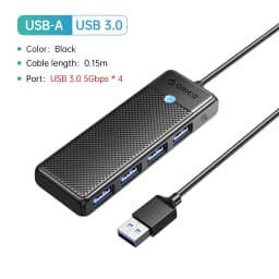 ORICO Type C HUB USB HUB 3.0 4-Port Splitter USB HUB Adapter Expansion Dock Ultra-Slim OTG Adapter For PC Computer Accessories