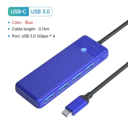 ORICO Type C HUB USB HUB 3.0 4-Port Splitter USB HUB Adapter Expansion Dock Ultra-Slim OTG Adapter For PC Computer Accessories