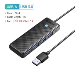 ORICO Type C HUB USB HUB 3.0 4-Port Splitter USB HUB Adapter Expansion Dock Ultra-Slim OTG Adapter For PC Computer Accessories