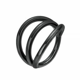 316L Surgical Steel Segment Tragus Helix Cartilage Earring Nose Ring Septum Clicker Conch Three Layers Nostril Piercing Jewelry