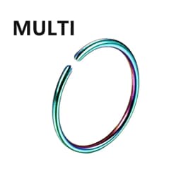 316L Surgical Steel Segment Tragus Helix Cartilage Earring Nose Ring Septum Clicker Conch Three Layers Nostril Piercing Jewelry