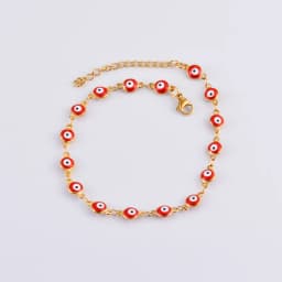 Stainless Steel Bracelets Blue Red Evil Eye Enamel Bead Bracelet For Women Lucky Turkish Eye Jewelry Gifts