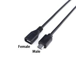 2Pin 4Pin Micro USB Male / Female to Open Wire 2 Core 4 Core Power Data Charging Wire Connector Cable