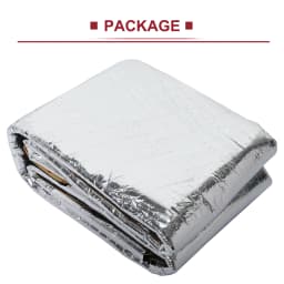 Uxcell Car Firewall Heat Sound Deadener Insulation Mat Aluminium Coating Cotton Self-adhesive Noise Insulation 5mm 10mm