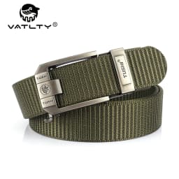 VATLTY Automatic Buckle Belt for Men 34mm Real Nylon Military Tactical Belt Non Slip Hiking Hunting Belt Male Envio Gratis