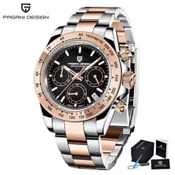 2026 New PAGANI Design Top Brand Men's Sports Quartz Watches Sapphire Stainless Steel Waterproof Chronograph Luxury Reloj Hombre