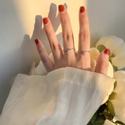 New Fashion Chain Rose Flowers Pendant Rings for Women Personality Zircon Opening Ring Anniversary Romance Jewelry