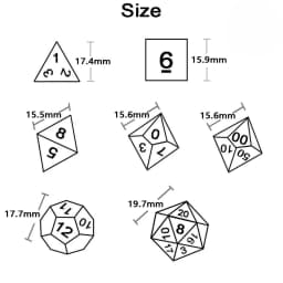 Dormia Dice DND Accessories Opaque White Acrylic Polyhedral Dice Set With Special Blood Effect For Table Board Role Playing Game
