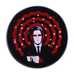 Twin Peaks Enamel Pin Horror TV Drama Brooch Metal Badge Men's Backpack Pin Movie Fan Collection Jewelry Gift Wholesale