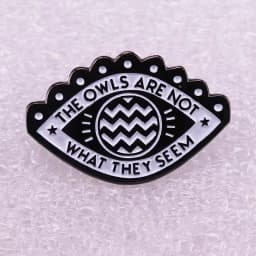 Twin Peaks Enamel Pin Horror TV Drama Brooch Metal Badge Men's Backpack Pin Movie Fan Collection Jewelry Gift Wholesale