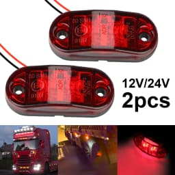 12V 24V Trailer Truck Position Clearance Lights LED Side Marker Lamp Taillight Turn Signal Brake Parking Warning Car Accessories
