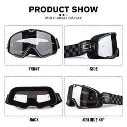Retro Motorcycle Goggles Ski Glasses Sunglasses ATV Goggles Non-slip Belt AntiUV Cafe Racer Chopper Cycling Racing Free Shipping