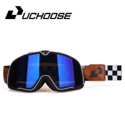 Retro Motorcycle Goggles Ski Glasses Sunglasses ATV Goggles Non-slip Belt AntiUV Cafe Racer Chopper Cycling Racing Free Shipping