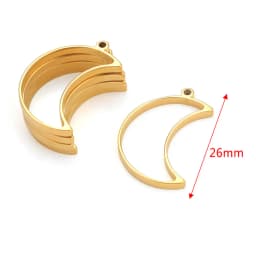 10pcs Stainless Steel Geometric Figure Charm Hollow Glue Blank Pendant Tray Bezel Charms For Jewelry Making Supplies Findings