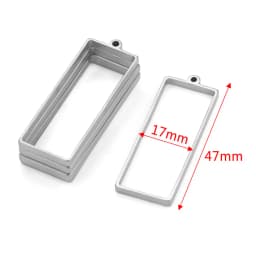10pcs Stainless Steel Geometric Figure Charm Hollow Glue Blank Pendant Tray Bezel Charms For Jewelry Making Supplies Findings