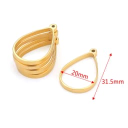 10pcs Stainless Steel Geometric Figure Charm Hollow Glue Blank Pendant Tray Bezel Charms For Jewelry Making Supplies Findings