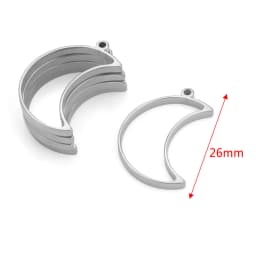 10pcs Stainless Steel Geometric Figure Charm Hollow Glue Blank Pendant Tray Bezel Charms For Jewelry Making Supplies Findings