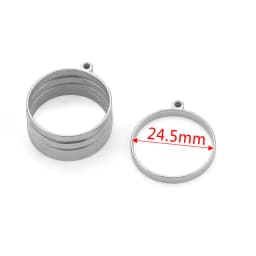 10pcs Stainless Steel Geometric Figure Charm Hollow Glue Blank Pendant Tray Bezel Charms For Jewelry Making Supplies Findings
