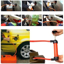 1pc Portable Manual Oil Pump Hand Siphon Tube Car Hose Liquid Gas Transfer Sucker Suction High Quality Inflatable Pump