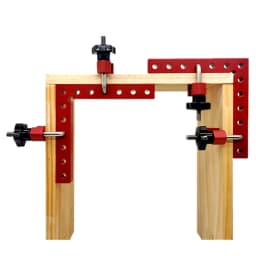 4 Pack 90 Degree Aluminium Alloy Positioning Squares Right Angle Clip L-Type Corner Clamp Woodworking Carpenter Clamping Tool