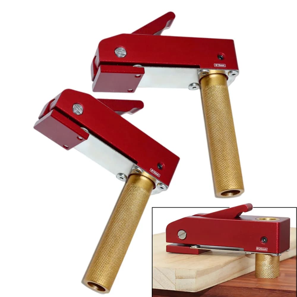 Workbench Quick Acting Hold Down Clamp,Woodworking Bench Dog Clamp Fast Fixed Clip Tools for 19/20MM Holes