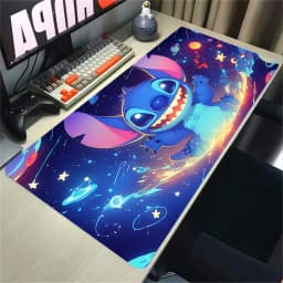 HD Print XXL Lockrand Desk Mat Anime Stitch Kawaii Mousepad PC Keyboard Mouse Pad Laptop Cute Gaming Accessories Desk Pads