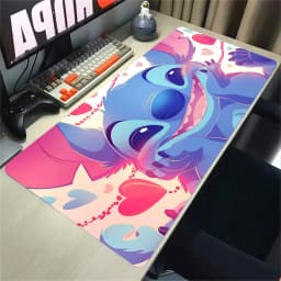 HD Print XXL Lockrand Desk Mat Anime Stitch Kawaii Mousepad PC Keyboard Mouse Pad Laptop Cute Gaming Accessories Desk Pads