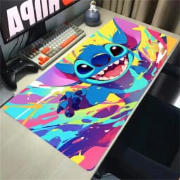 HD Print XXL Lockrand Desk Mat Anime Stitch Kawaii Mousepad PC Keyboard Mouse Pad Laptop Cute Gaming Accessories Desk Pads
