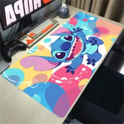 HD Print XXL Lockrand Desk Mat Anime Stitch Kawaii Mousepad PC Keyboard Mouse Pad Laptop Cute Gaming Accessories Desk Pads