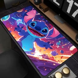 HD Print XXL Lockrand Desk Mat Anime Stitch Kawaii Mousepad PC Keyboard Mouse Pad Laptop Cute Gaming Accessories Desk Pads