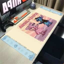 HD Print XXL Lockrand Desk Mat Anime Stitch Kawaii Mousepad PC Keyboard Mouse Pad Laptop Cute Gaming Accessories Desk Pads
