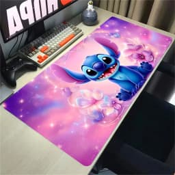 HD Print XXL Lockrand Desk Mat Anime Stitch Kawaii Mousepad PC Keyboard Mouse Pad Laptop Cute Gaming Accessories Desk Pads