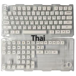 Minimalist White PBT Keycaps 120 Keys Korean Spanish English Multilingual XDA Profile for Mechanical Keyboard Magnetic Keyboard