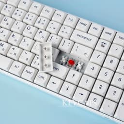 Minimalist White PBT Keycaps 120 Keys Korean Spanish English Multilingual XDA Profile for Mechanical Keyboard Magnetic Keyboard