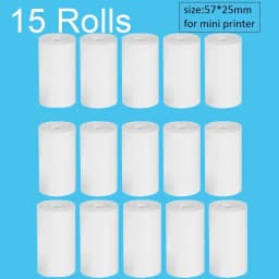 5/10/15/20 57*25mm Thermal Paper White Children Camera Instant Print Kids Camera Printing Paper Replacement Accessories Parts
