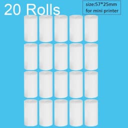 5/10/15/20 57*25mm Thermal Paper White Children Camera Instant Print Kids Camera Printing Paper Replacement Accessories Parts