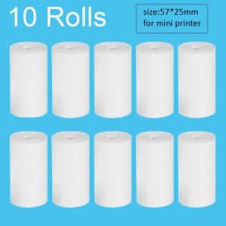 5/10/15/20 57*25mm Thermal Paper White Children Camera Instant Print Kids Camera Printing Paper Replacement Accessories Parts