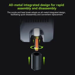 Creality "Unicorn" K2 Plus Quick-Swap Nozzle Kit 0.2/0.4/0.6/0.8mm Nozzle for K2/K2 Plus/K2 Pro/HI Upgraded 3D Printer Nozzles