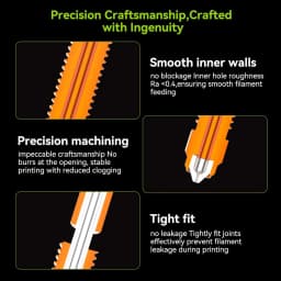 Creality "Unicorn" K2 Plus Quick-Swap Nozzle Kit 0.2/0.4/0.6/0.8mm Nozzle for K2/K2 Plus/K2 Pro/HI Upgraded 3D Printer Nozzles