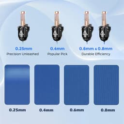 1Pc Original FLASHFORGE Adventurer 5M/5M Pro Nozzle 3D Printer Nozzle Assembly, 3S Quick-Detachable Nozzle,Max 280℃ High Flow