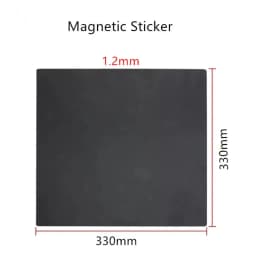 3D Printer 1.2mm Magnetic Sticker With 300LSE Adhesive High Temperature Resistance 120°C for Ender-3 CR10 QIDI Build Plate